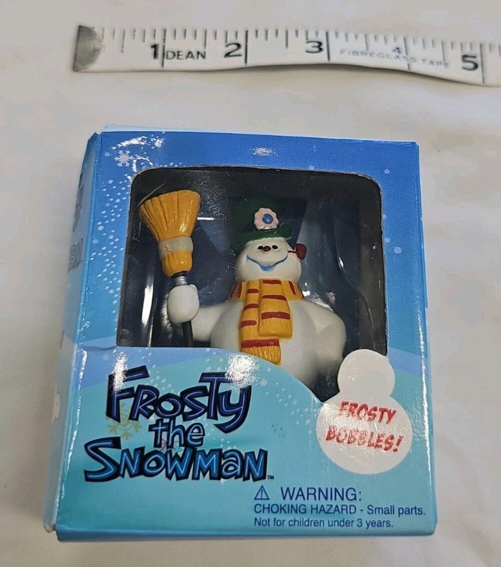Set Of 2 Frosty the Snowman Mini Bobble 2.5in Running Press 2008 W/ Mini Book - Picture 6 of 7